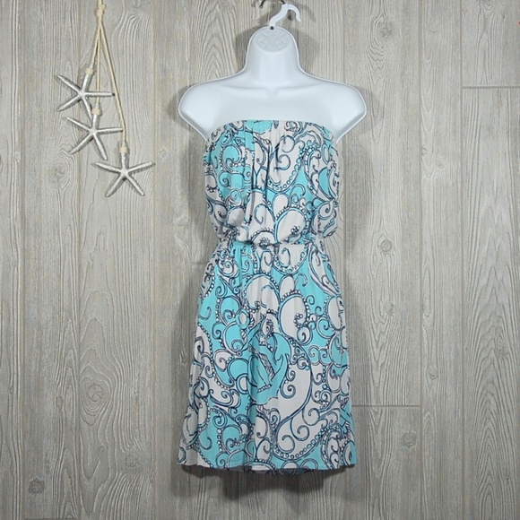 Lilly Pulitzer Tube Top Dress Xs 